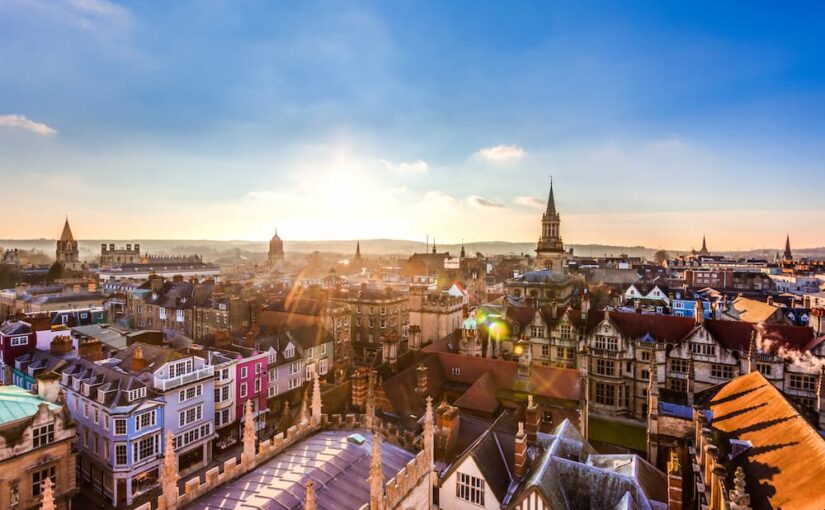 Drug and alcohol rehab Oxford Aerial city view