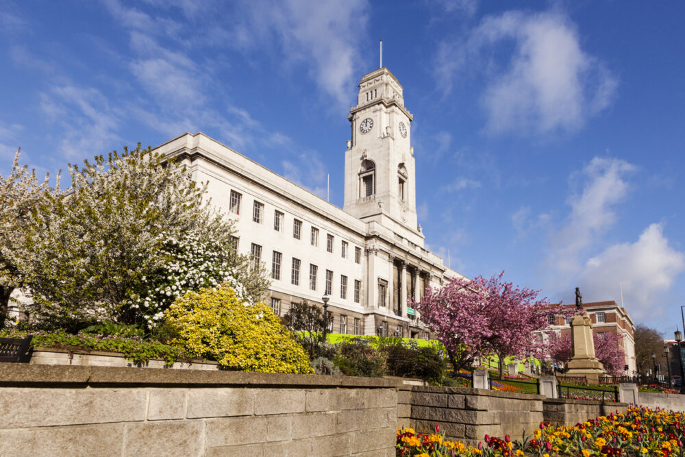 alcohol rehab in Barnsley - a photograph of the town hall in Barnsley
