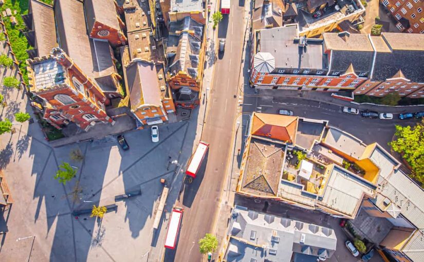 Aerial view drug and alcohol rehab acton